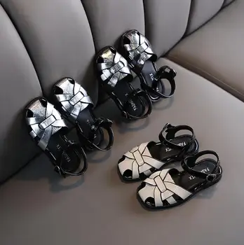 

Girl Sandals New Summer Casual Kids Girls Hollow Out Soft Bow Knot Princess Sandals For Little Big Girl's Shoes