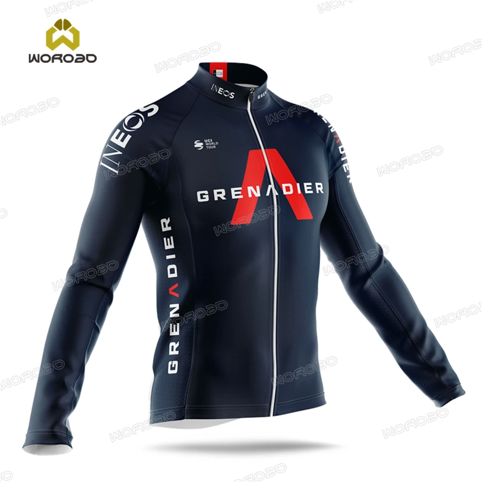 2020 INEOS Men Long Sleeve Clothing Cycling Jersey Road Bike