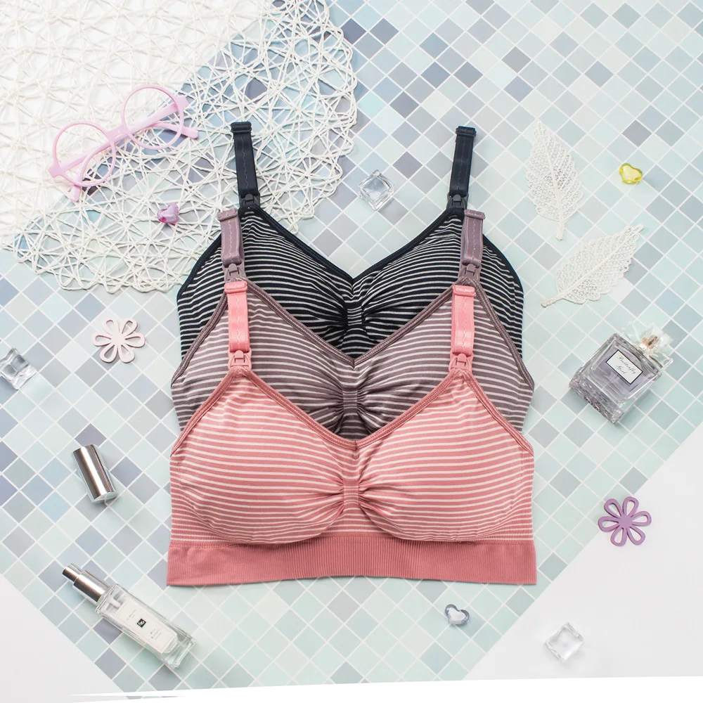 Breastfeeding Bras Maternity Nursing Bra for Breast Feeding Wire Free Breathable Underwear Pregnancy Clothes for Pregnant Women