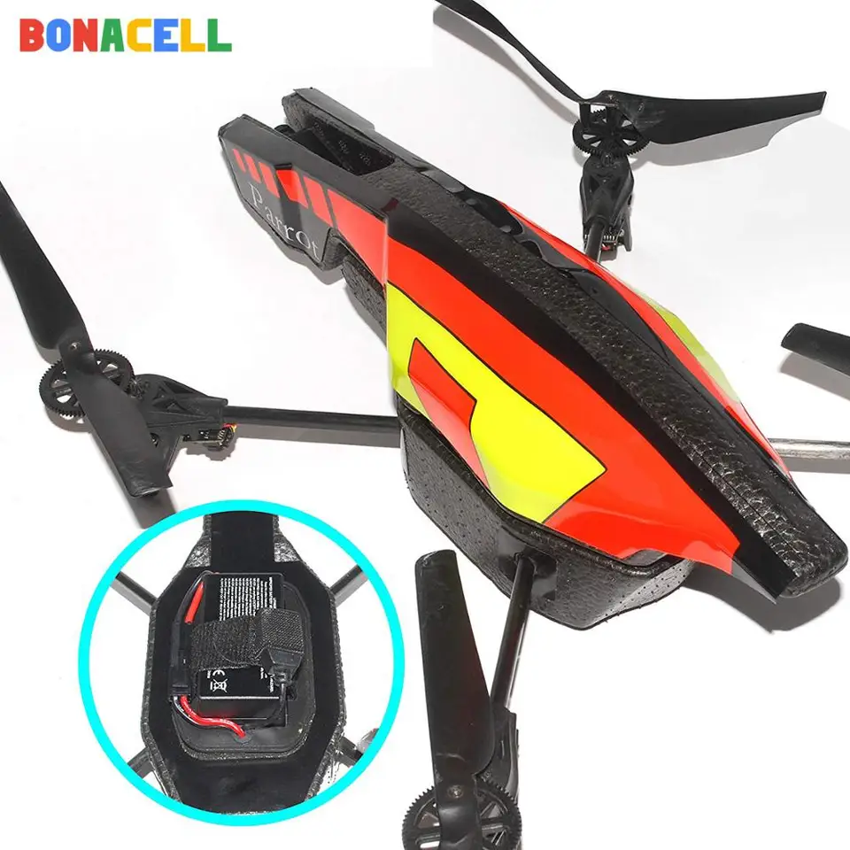 2 Pack POWTREE Bebop 3.0 Battery Li-ion 11.1V 2500mAh Replacement Battery Compatible with Parrot Extended Flight Times for Parrot Bebop Drone 3.0 Quadcopter
