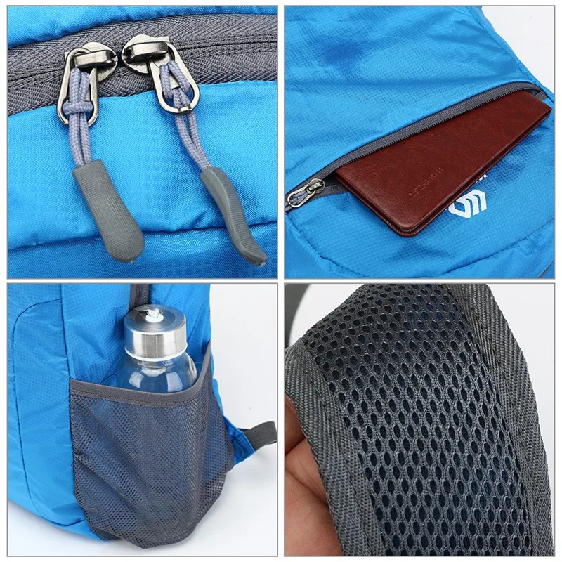 WEIKANI 25L Сверхлегкий упаковывающийся Рюкзак Водонепроницаемые Наплечные сумки складной Спорт на открытом воздухе Кемпинг Туризм Велоспорт