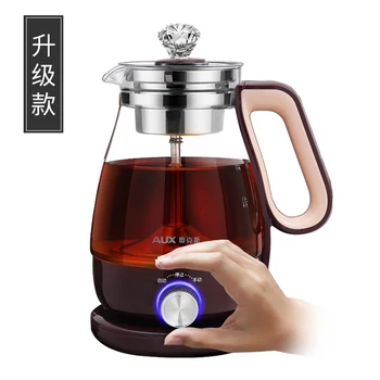 

1L tea maker black tea pot household automatic steam glass electric hot flower tea Pu'er steamed teapot glass electric kettle