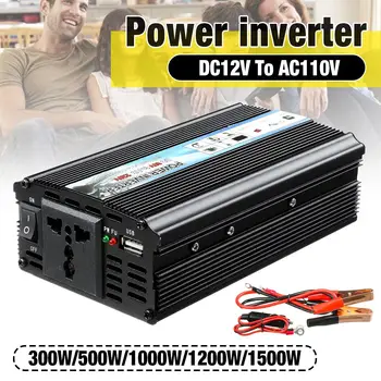 

Max 6000W Car Inverter DC12V to AC110V Pe ak Car Power Inverter Voltage Transformer Converter Solar Inversor