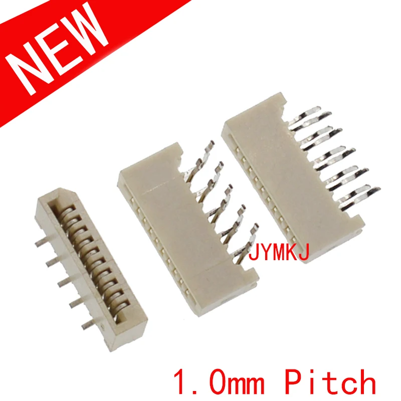 FPC FFC 1.0mm Pitch Flat Cable Connector Socket Double Row DIP Type 4 5 6 7 8 10 12 14 15 16 18 20 21 22 24 25 26 28 30 32 Pin