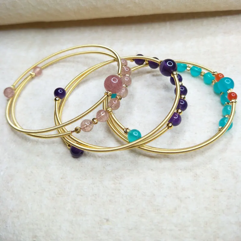 

Original design and handmade crystal purple/pink/Blue three colors can choose Bracelet suitable for female
