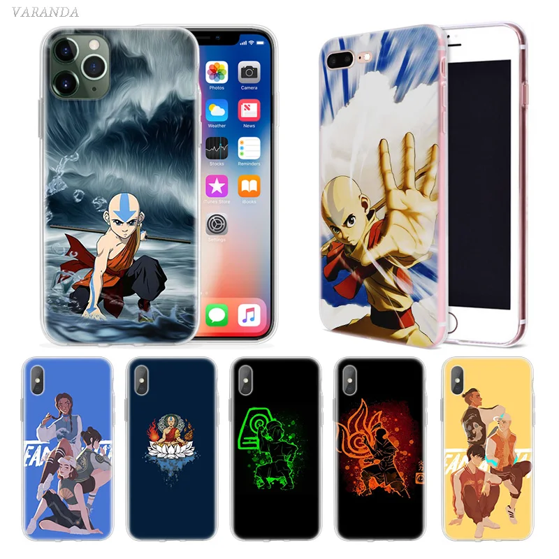 

Avatar Last Airbender Case for Apple iphone 11 Pro XS Max XR X 7 8 6 6S Plus 5 5S SE 5C Silicone Anime Phone Cover Coque Carcasa