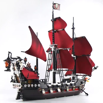 

In Stock 16009 1094 PCS Movie Series Queen Anne's Revenge Building Blocks Bricks Kids education Toys compatible with 4195
