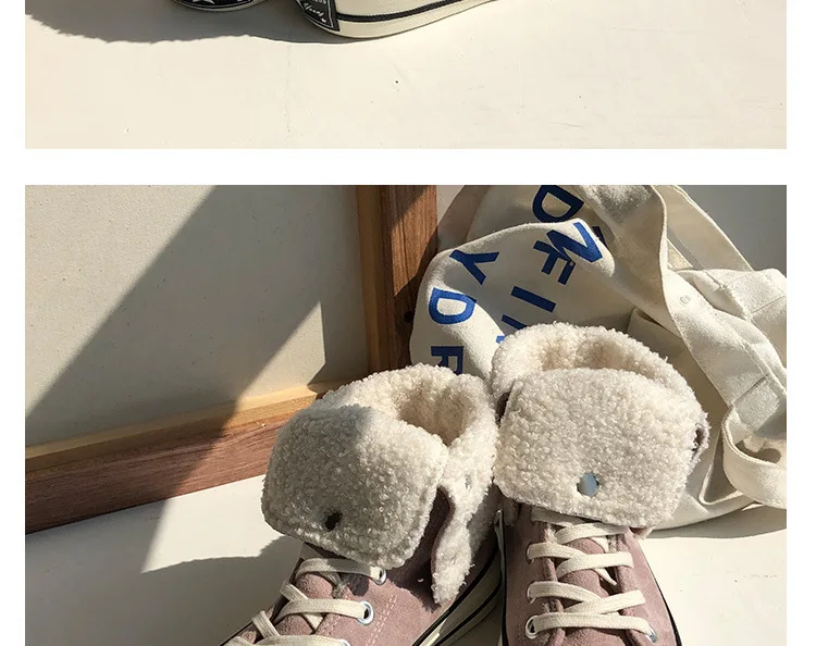 Новинка года; зимние женские кроссовки; Корейская парусиновая обувь для женщин; Студенческая Повседневная обувь; женская обувь на шнуровке; Стильная универсальная S13-32