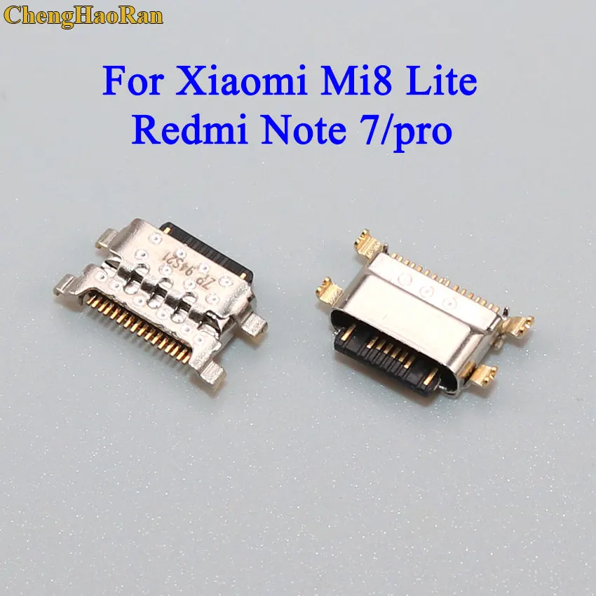 1pcs For Xiaomi Mi 8 Lite 8lite for Redmi Note 7 Note7 pro Charger Connector Parts Replacement Repair USB Dock Charging Port