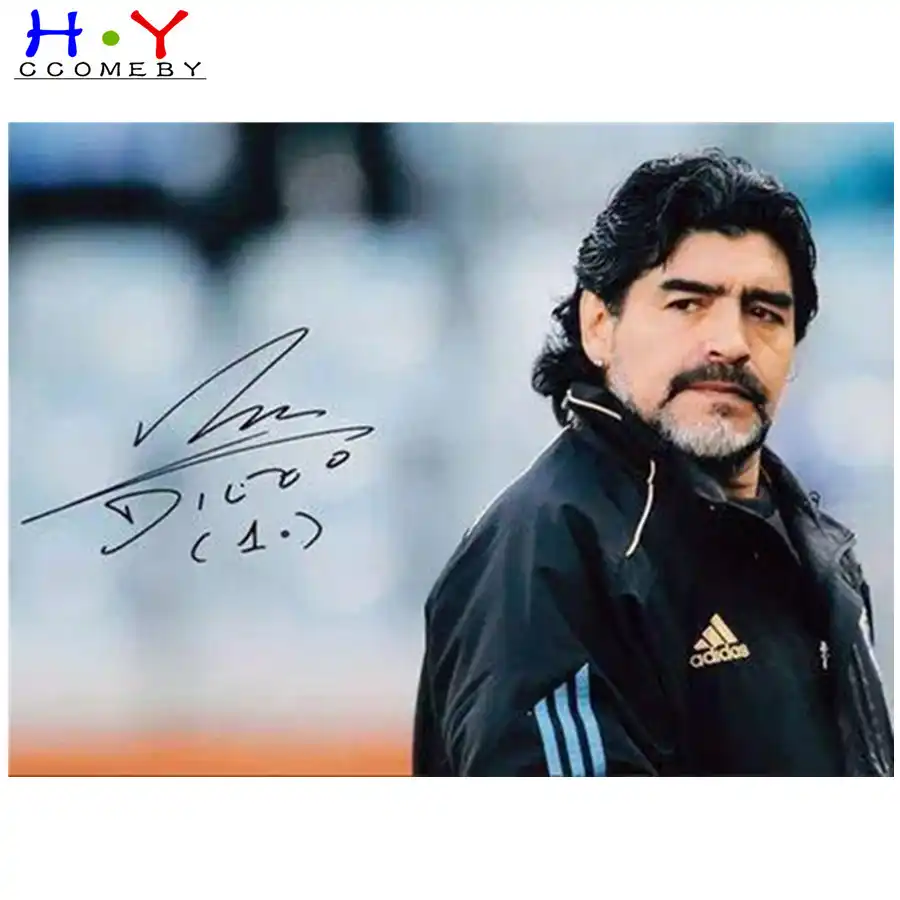 Diyダイヤモンドサッカーサンディエゴアルマンドマラドーナ 手の神 ダイヤモンド塗装フル平方 ラウンドドリルダイヤモンド刺繍クリスマス ダイヤモンド ペイント Aliexpress