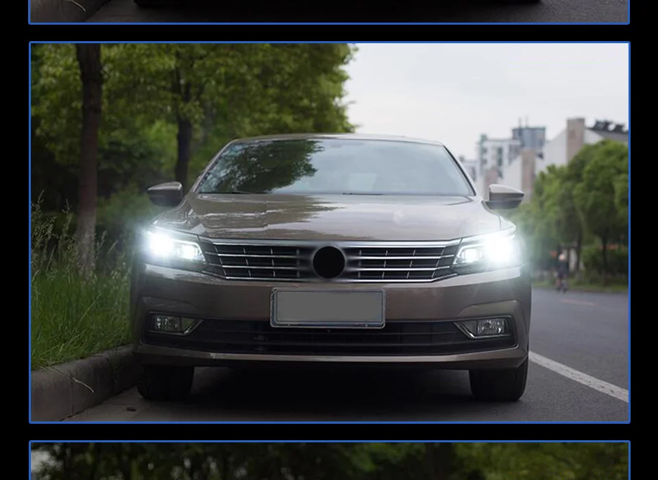 Автомобильный Стайлинг для VW Passat фары- США Америка Passat светодиодный фары DRL стекло фары HID Xenon bi xenon