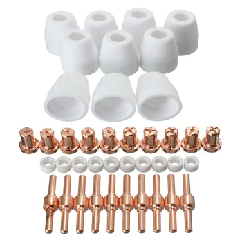 

Replacement For PT-31 LG-40 Torch 40Pcs Air Plasma Cutter Accessories Consumables Extend Nozzles