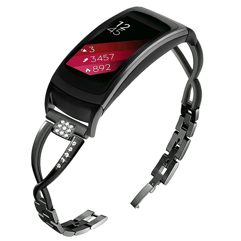 Смарт-часы наручные для samsung gear Fit 2 Pro ремешок из нержавеющей стали браслет для samsung gear Fit2 pro SM-R360 ремешок для часов - Цвет: Color2