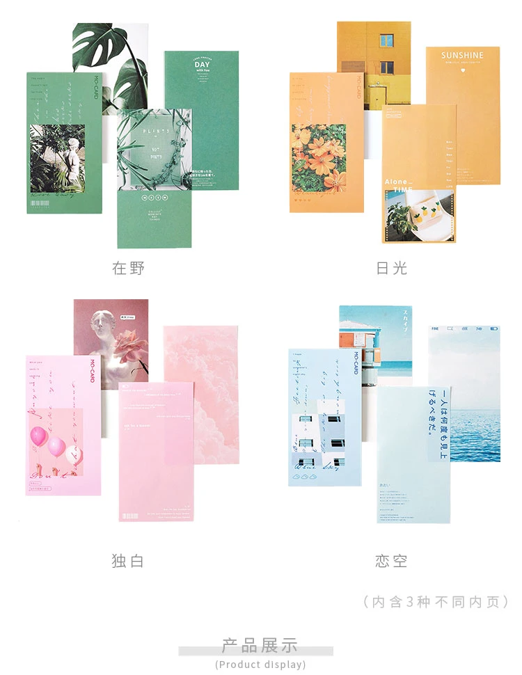 AngelHere Store 24 листа Kawaii блокнот для заметок ins Photo Note pad 3 типа внутренний блокнот двойная крышка канцелярский школьный офисный блок питания