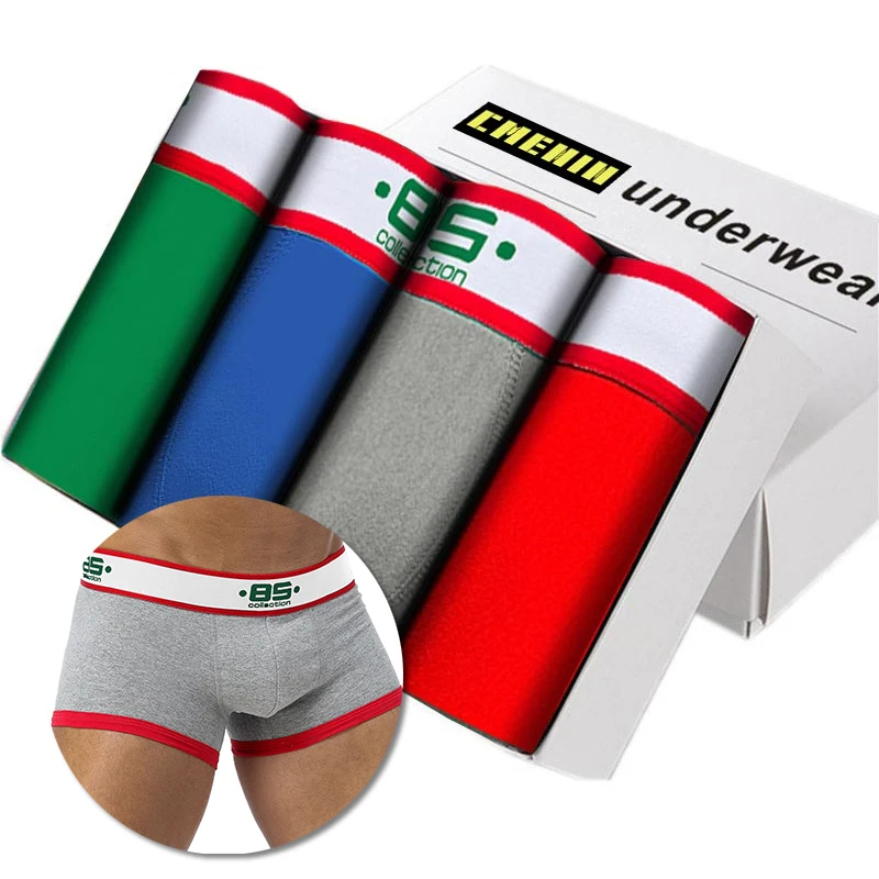 (4)BS172-Multi Сексуальные боксеры, мужское нижнее белье, боксеры, мужское Сетчатое нижнее белье, шорты, боксеры, сексуальные мужские трусы, T0005 - Цвет: (4)BS172-Multi