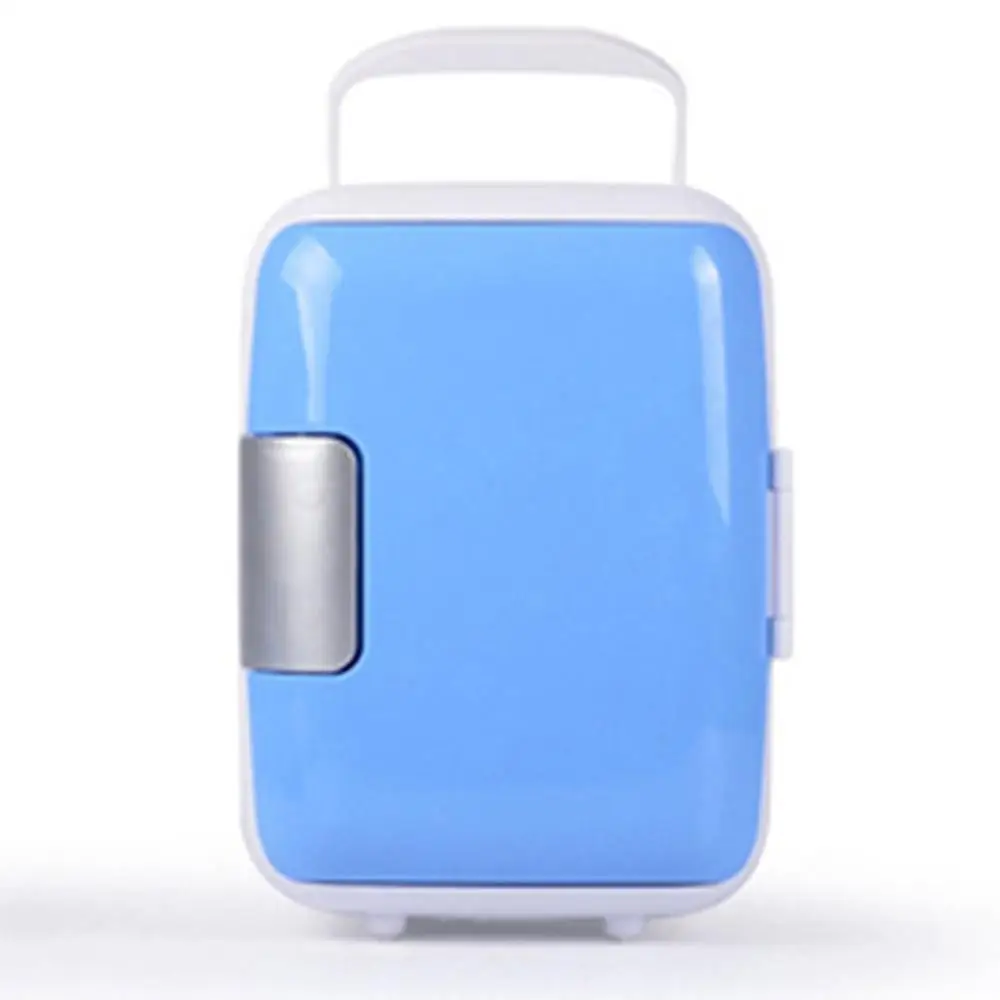 4L Car Refrigerator Car Portable Dual-Use Refrigerator Heating And Cooling Box With Cup Holder Professional - Название цвета: Синий