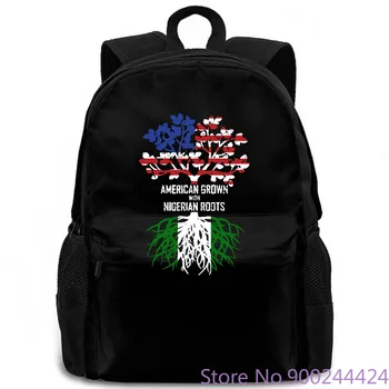 

Mens American Born with Nigerian Roots Cool Cheap Wholesale women men backpack laptop travel school adult student