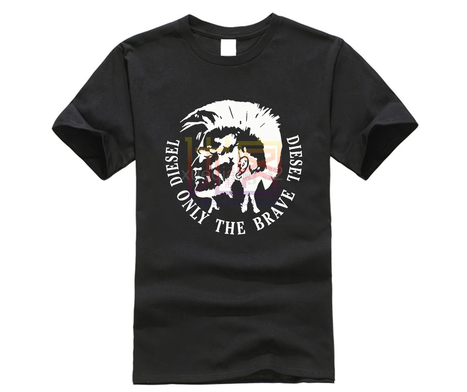Мужская футболка с дизельным принтом, трикотажная футболка с вырезом лодочкой, крутая, сумасшедшая, стиль, весенняя, семейная