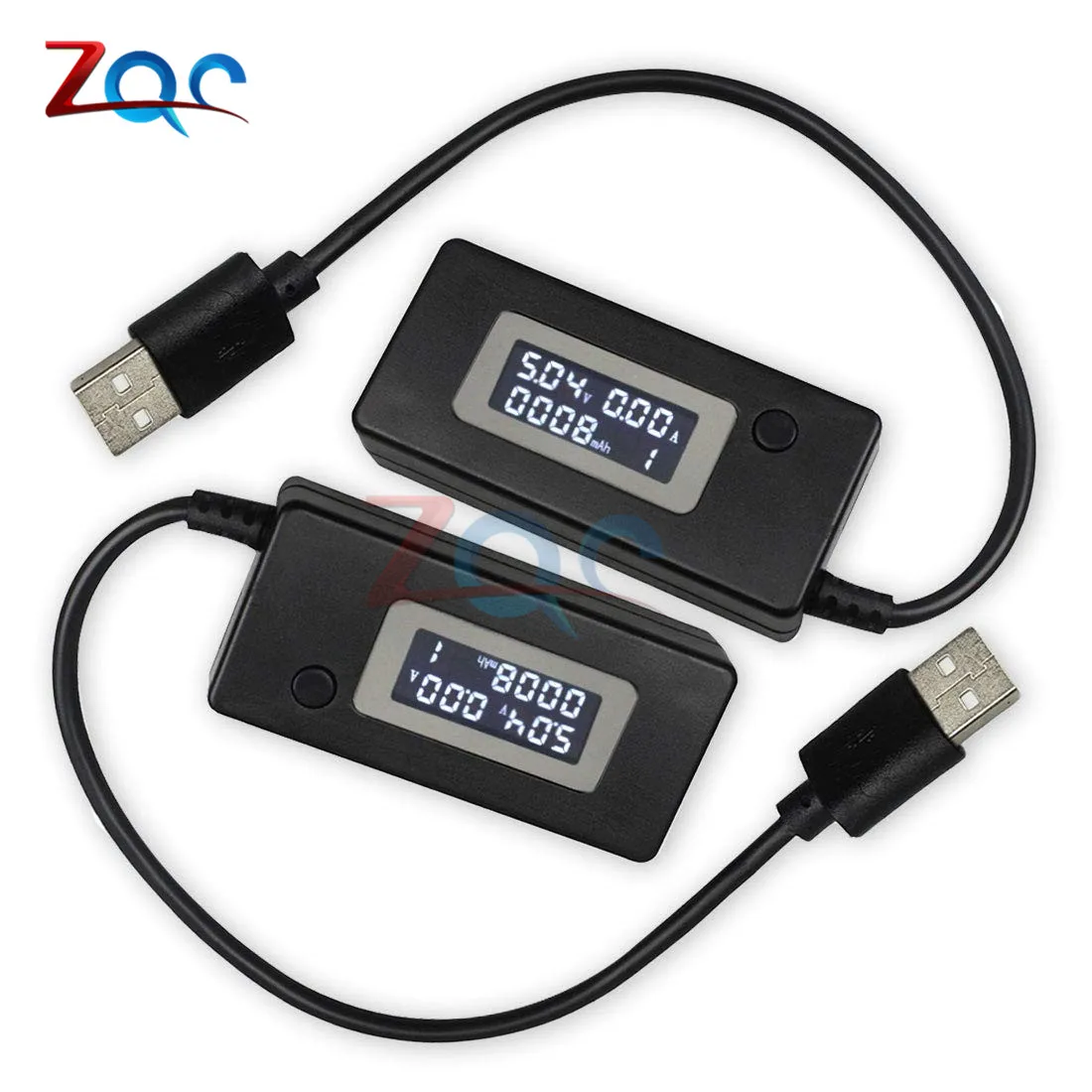 ЖК-детектор USB Вольтметр Амперметр мобильное зарядное устройство Емкость Тестер измеритель напряжения ток зарядка монитор DC 3-7 в черный