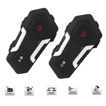 

In Stock！FM Motorcycle Intercom Helmet Headset FM Radio T10S Hands-free Wireless Helmets Intercomunicadores Moto Music boutique