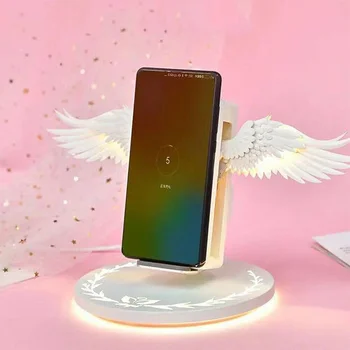 

QI Wireless Charger Holder Fast Charging Dock Compatible for iPhone Huawei AS99