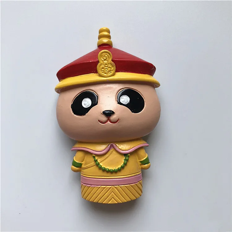 Ручной росписью китайский стиль милый мультфильм панда 3D магнит на холодильник Путешествия Сувенир Холодильник Магнитные наклейки подарок