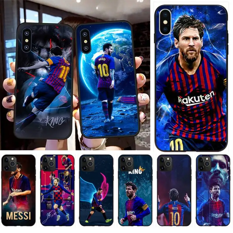 Чехол для телефона PENGHUWAN с изображением футбола Месси iPhone 11 pro XS MAX 8 7 6 6S Plus X 5S SE