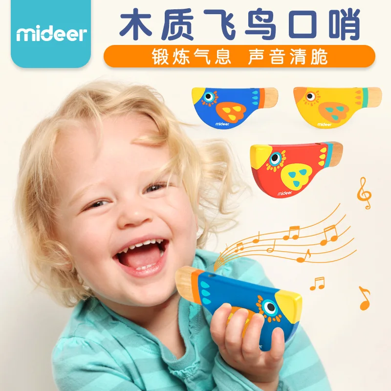 MiDeer Mi Deer стиль открытый деревянный мультфильм птицы свисток детский музыкальный инструмент игрушка
