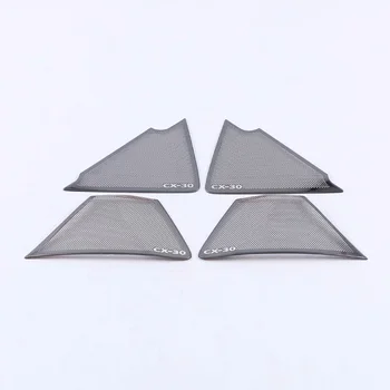 

Car Accessories For Mazda 2019 2020 CX-30 Stainless Door Speaker Stereo Audio Sound Music Ring Frame Molding Garnish Cover Trims