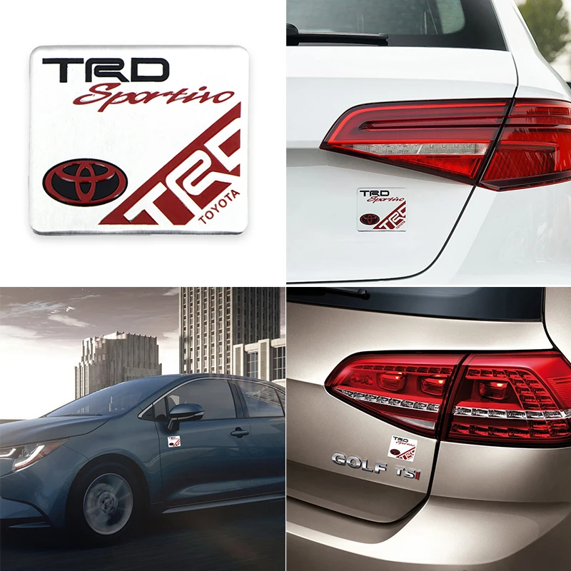 

1pcs Car Metal Sticker Auto Emblems for Toyotas Corolla Yaris Rav4 Avensis Auris Camry C-hr 86 Prius Auto Decal Car Accessories