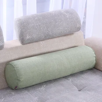

Bed Pillow Solid Long Pillow Long Throw Pillow Neck Headrest Body Pillows Chair Car Seat Backrest Sleeping Pillows