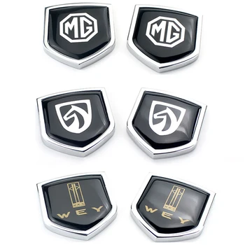

2pcs For MG Baojun Wey Car Label Window Stickers for Morris Garage 3 6 ZS Bao Jun 730 530 Lechi Alloy Decal Badge Decoration