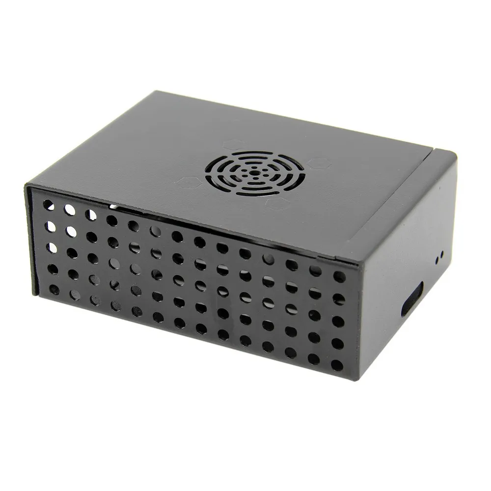 Защитная коробка Raspberry Pi 4 Модель B, металлический чехол Raspberry Pi 4 с охлаждающим вентилятором и алюминиевыми радиаторами 3 шт. для Raspberry Pi 4