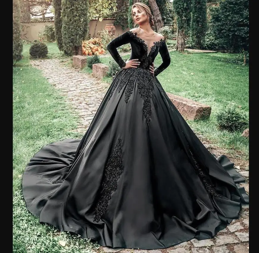 Princess Unique Black Gothic Ball Gown 
