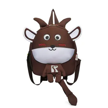 

3d Cartoon backpack Cute Goat Shaped rucksack Soft Anti-lost Reflective School bag Funny Bag Student Kid's Boys and girl's Bag