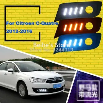 

For Citroen C-QUATRE 2012-2016 Day Light Fog Lights Fog Lamps LED Driving Light
