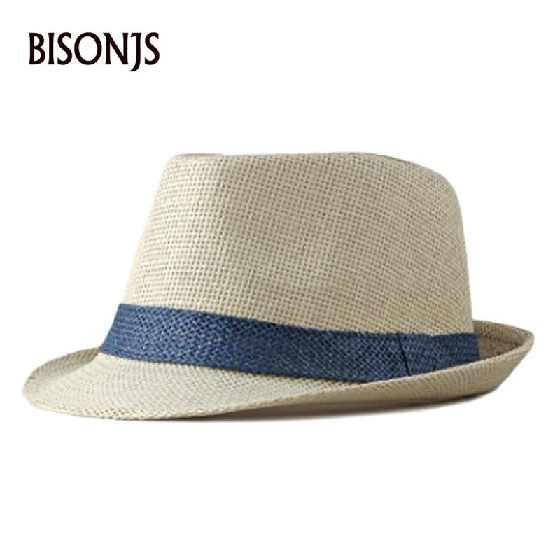 BISONJS 2020 Модные мужские шляпы для джаза, уличные одноцветные шляпы для отдыха, женские пляжные соломенные кепки для путешествий, летние дышащ... BISONJS 2020 Модные мужские шляпы для джаза, уличные одноцветные шляпы для отдыха, женские пляжные соломенные кепки для путешествий, летние дышащ...