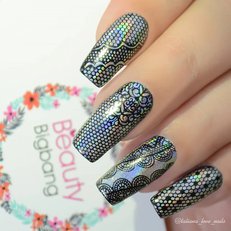 BeautyBigBang набор штамповочных тарелок 6 шт. трафарет для маникюра из нержавеющей стали Летний цветок панда полосатый рисунок ногтей штамповка шаблон набор