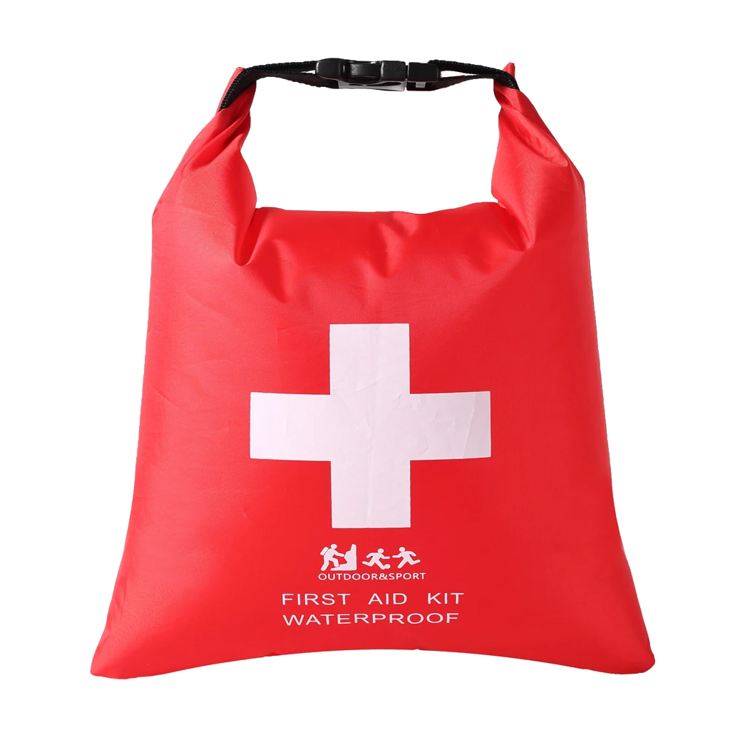1.2L Waterproof First Aid Kit Emergency Dry Bag Sack for Travel Camping Red Water Sports Rowing Boats Sailing Rafting Camping