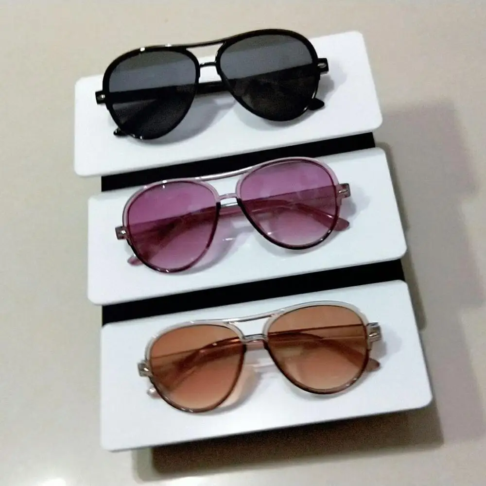 New Kids Sunglasses for Children Fashion Polycarbonate Frame Mirror Sun Glasses Acrylic Lens Double Beam Grils Glasses