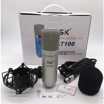 

ISK AT100 Condenser Microphone for recording studio,broadcasting station,stage performance,network karaoke,with Shock Mount