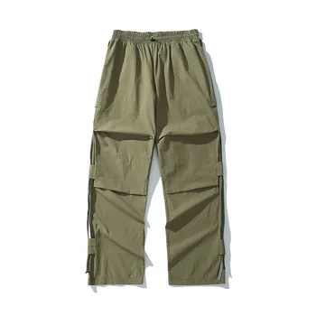 

EWQ / men's wear Loose Directly Wide Leg Pants 2020 spring summer Tide casual Pants Hip-hop Pants Sweatpants hit color 9Y1302