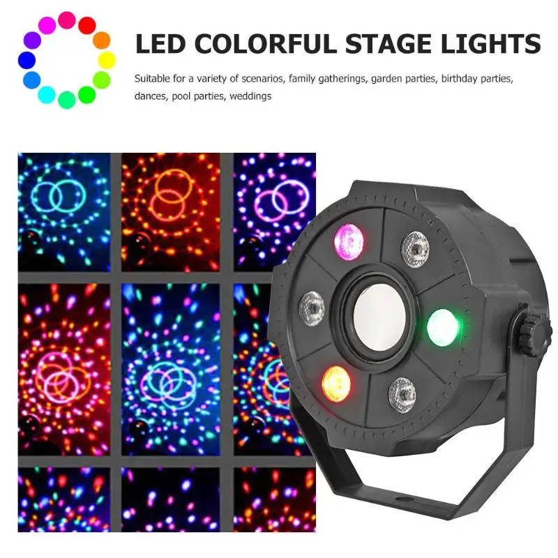 Дискотека вечерние стробоскопы RGB светодиодный сценический свет красочный KTV маленькая par-Лампочка Поддержка прямой доставки