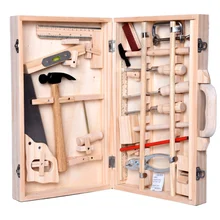 Инструменты для ремонта моделирования Деревянный инструмент набор строительных Аксессуаров Набор игровой домик игрушка раннего образования деревообрабатывающие головоломки игрушки