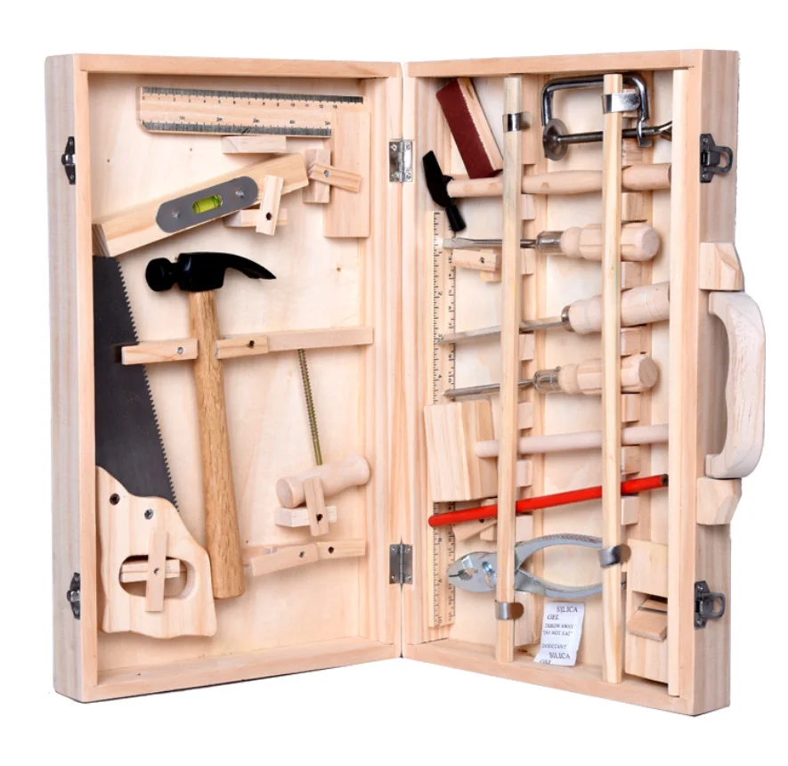 

Simulation Repair Tools Wooden Tool Set Construction Accessories Set Play House Toy Early Educational Woodworking Puzzle Toys