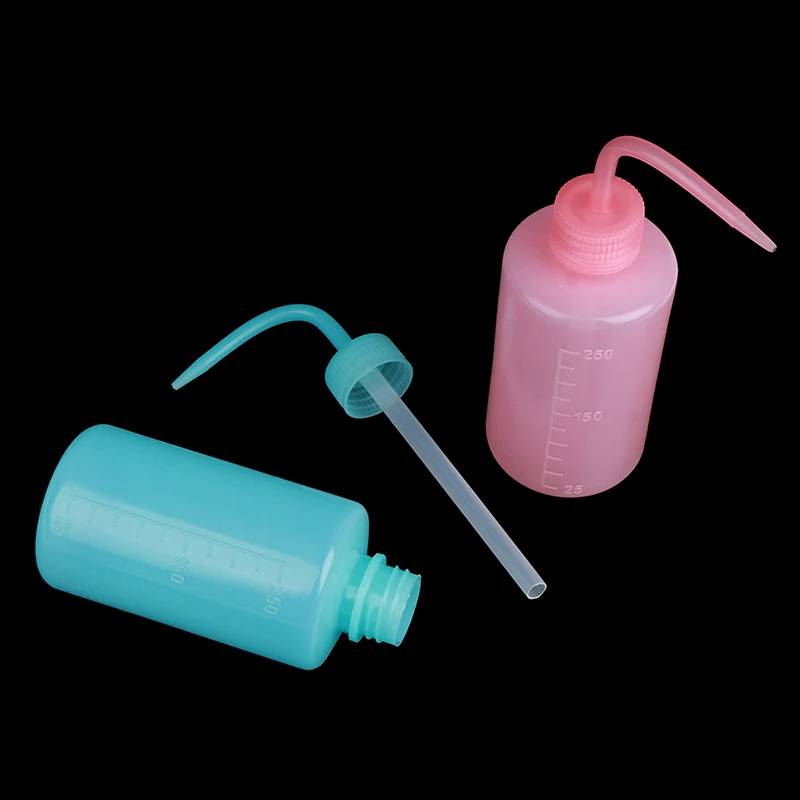 1pcs Wash Clean Clear Pink Plastic Green Soap Lab Wash Squeeze Diffuser Bottle 250ml
