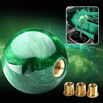 

Marble Ball Shift knob 54mm Gear Shifter With Adapters Acrylic Plastic