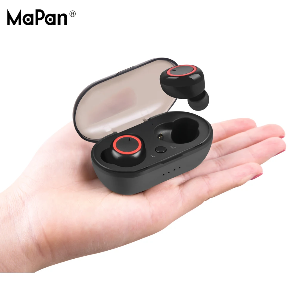 

Bluetooth Earphone Wireless Earbuds Sport TWS Hifi Sound portable in-ear with Micphone Usb Waterproof Headset for Mobile Phone