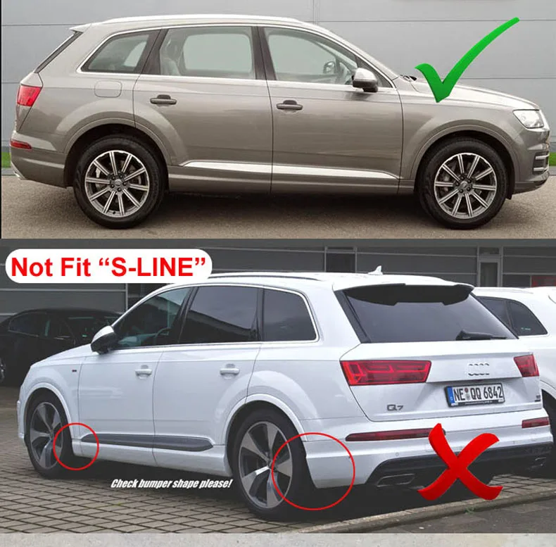 Передние+ задние брызговики подходят для AUDI Q7 Брызговики литые Крылья комплект аксессуаров