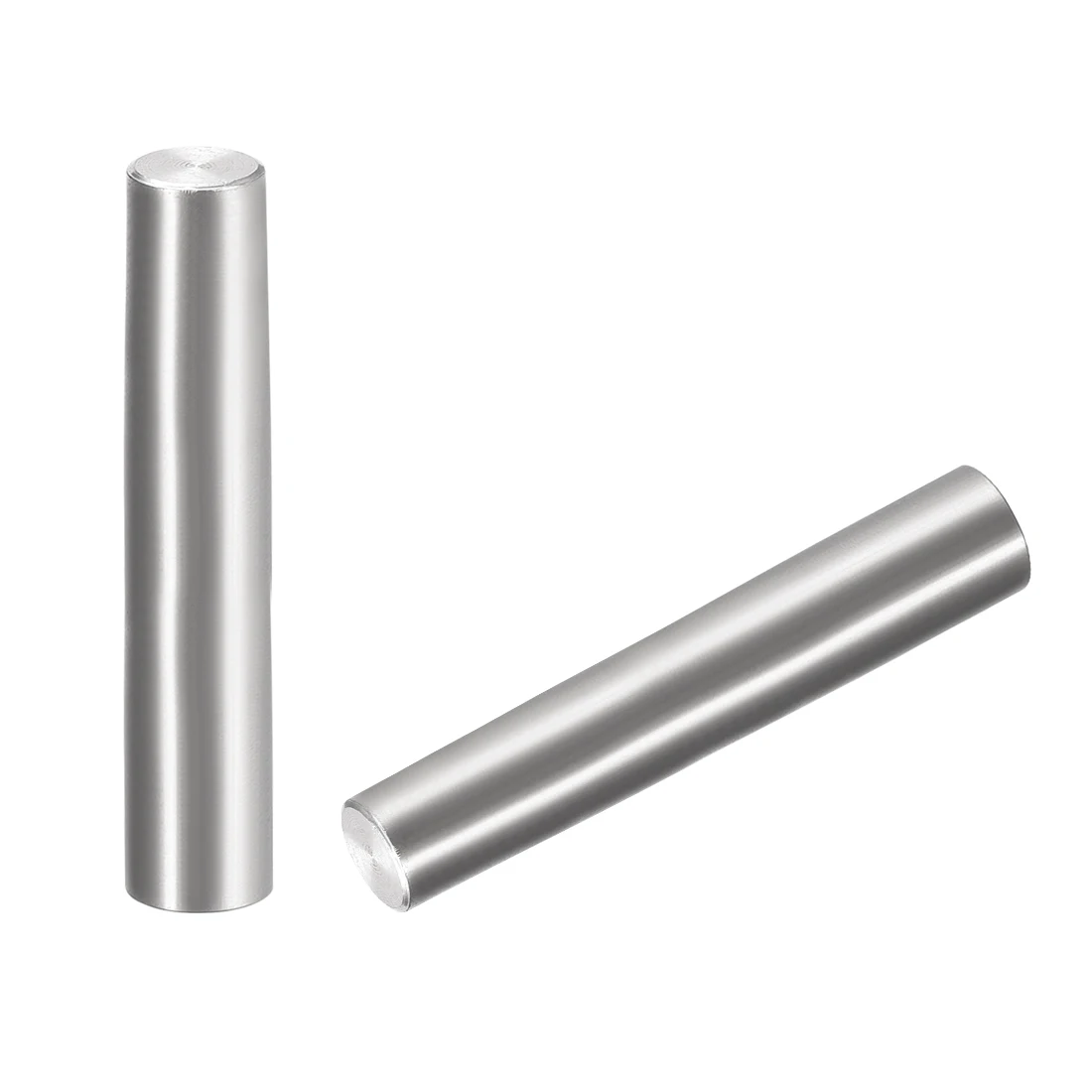 

uxcell 2Pcs 8mm x 45mm 1:50 Taper Pin 304 Stainless Steel Shelf Support Pin Fasten Elements Silver Tone